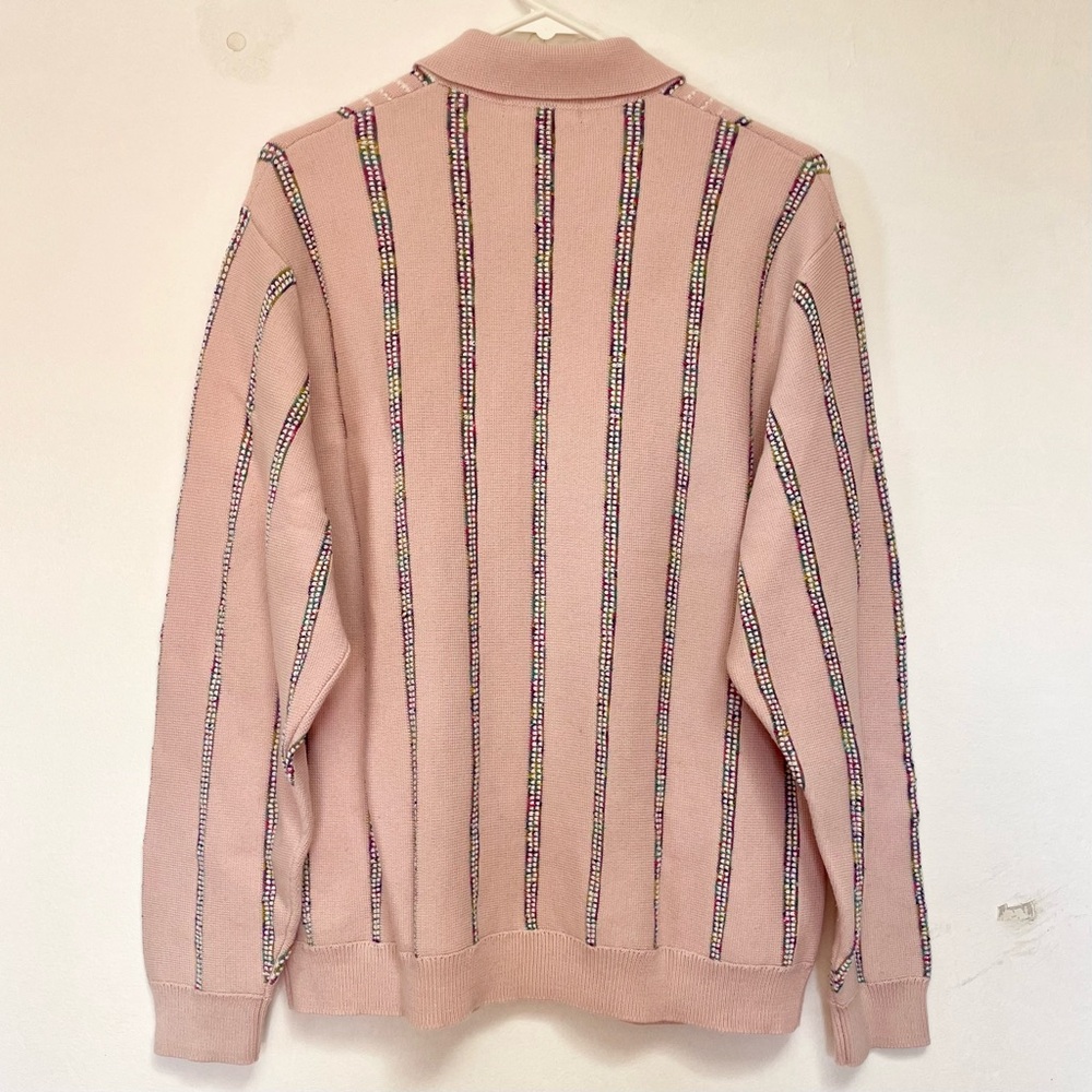 *SOLD* Supreme Speckle Stripe Zip Up Cardigan - Picture 5 of 5